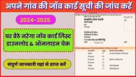 NREGA Job Card List 2024 2025